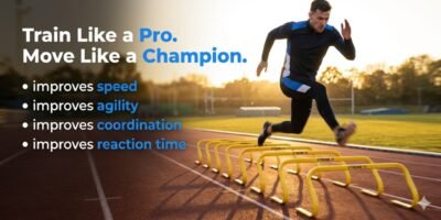 Portable 30 cm Football Training Hurdles Soccer Speed & Agility Running Training Set