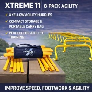 Portable 30 cm Football Training Hurdles Soccer Speed & Agility Running Training Set